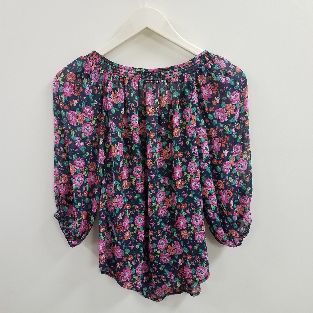 Abercrombie & Fitch Floral Blouse Top - Picture 4 of 5